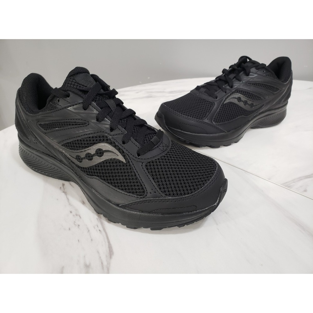 NEW WITHOUT BOX - Saucony Cohesion 14 Black on Black‎ Size 7.5 WIDE